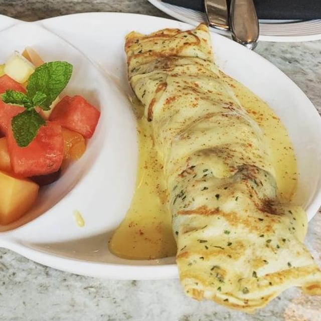 Savory Chicken Crepe.