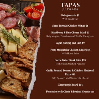 Today's Tapas All Day