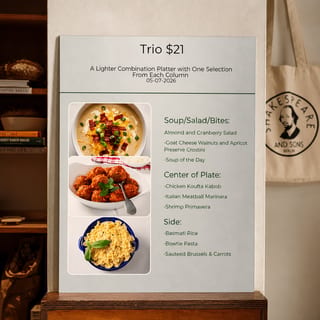 Monday's New Trio Platter