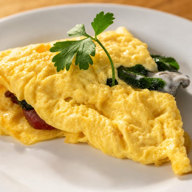 Spinach Omelet.