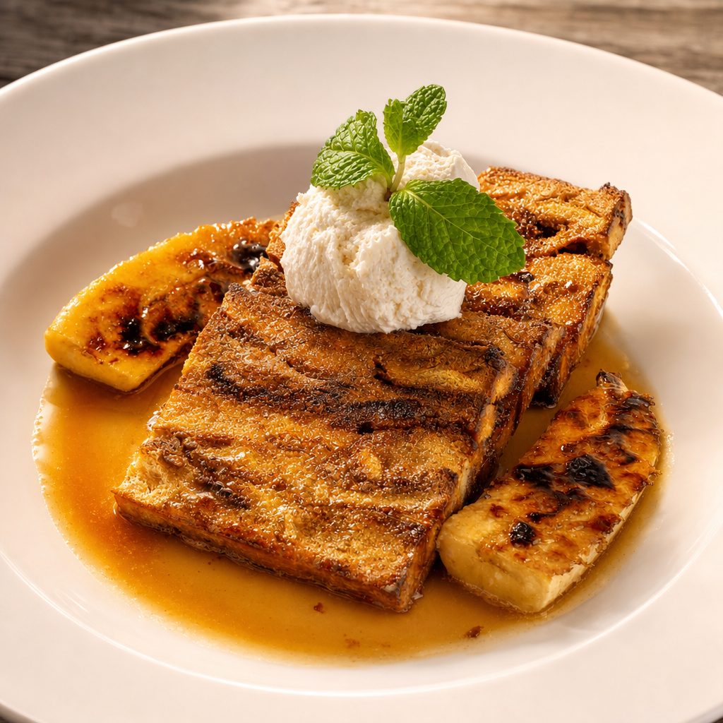 Banana Foster Bread Pudding.